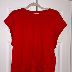 Zara Vibrant Red Short Sleeve Tee